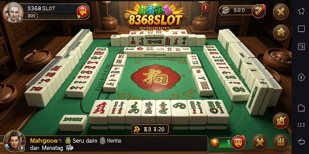 Tangkapan layar 8368SLOT menampilkan gameplay Mahjong yang menarik.