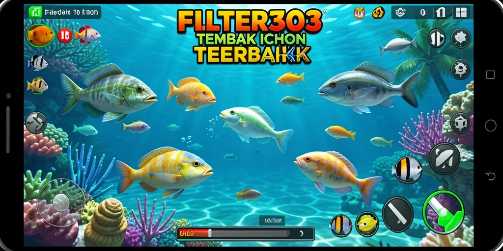 Screenshot menampilkan gameplay seru Tembak Ikan FILTER303.