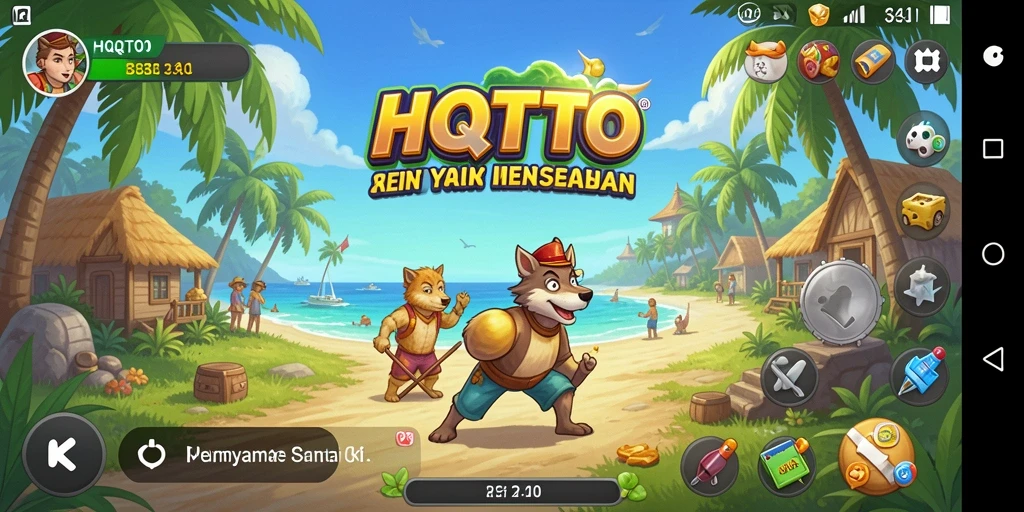 Screenshot gameplay HQTOTO dengan grafis menarik dan seru.