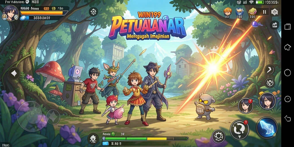 Tampilan gameplay <strong>WIN199</strong> yang menarik dan penuh aksi dari karakter anime.
