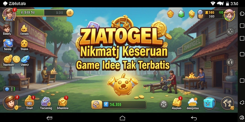 Tampilan gameplay ZIATOGEL yang menarik dan interaktif untuk para pemain Idle.